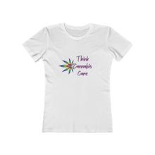 Load image into Gallery viewer, MWT Think Cannabis Care- Women&#39;s The Boyfriend Tee
