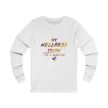 Load image into Gallery viewer, My Wellness Truth- Unisex Jersey Long Sleeve Tee
