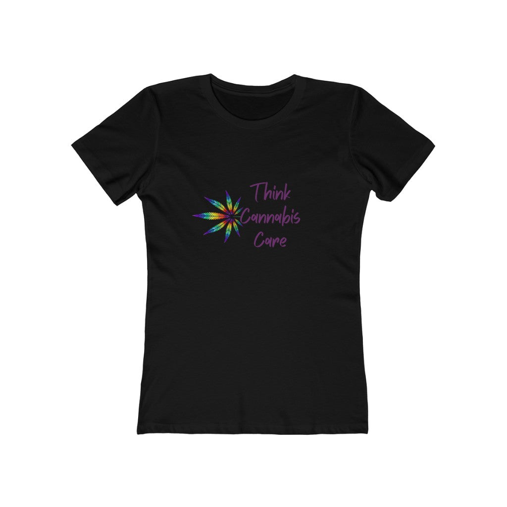 MWT Think Cannabis Care- Women's The Boyfriend Tee