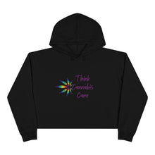 Load image into Gallery viewer, MWT Think Cannabis Care- Crop Hoodie
